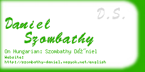 daniel szombathy business card